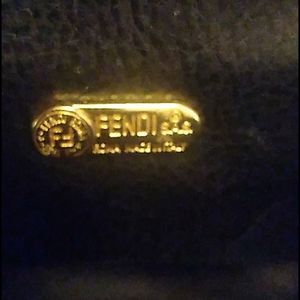 Fendi roma clutch handbag